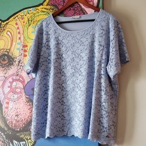 NWOT Calvin Klein Laced Lined Top